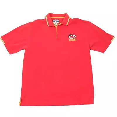 Starter Kansas City Chiefs Polo Shirt Red Short Sleeve XL Vintage 1990s VTG NFL • $29.99