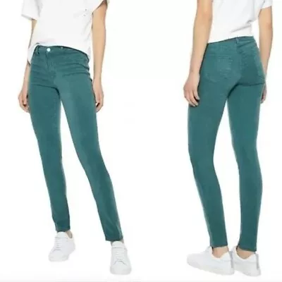 J Brand Womens Jeans Mid Rise Super Skinny In Thicket Green 26 • $16.10