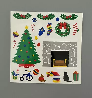 Mrs Grossman’s Stickers Lot Of 18 Christmas Hearth Scenes Fireplace Tree Wreath • $9.99