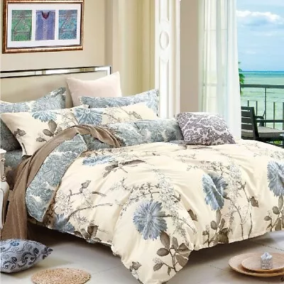 $39 • Buy Single/KS/Double/Queen/King/Super K 100% Cotton Quilt/Duvet Cover Set-Dandelion