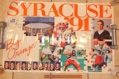 $12.95 • Buy 1991 Syracuse University Football Team Poster Paul Pasqualoni !