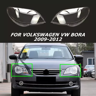 Headlight Lens Headlamp Shell Cover Cap For Volkswagen VW Bora 2009-2012 11 Pair • $91.79