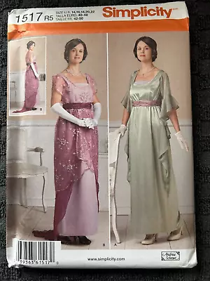 SENT TRACKED Simplicity 1517 Ladies Retro Dress EDWARDIAN Style SEWING PATTERN • £20