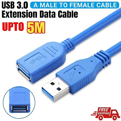 Superspeed USB 3.0 Male To Female Data Cable Extension Wire For PC Laptop Camera • $13.99