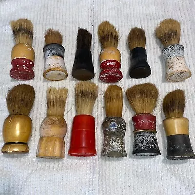 Vintage Shaving Brush Lot - As Is - 12 Brushes  • $11.50