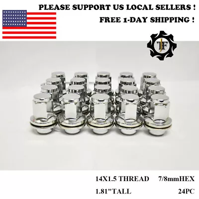 24pcs 14x1.5 For Nissa Chrome Factory Oem Mag Seat Lug Nuts Nv Cargo/titan Xd • $33.35