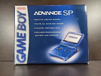 Nintendo Game Boy Advance GBA SP Cobalt Blue Complete In Box Mint • $329.99