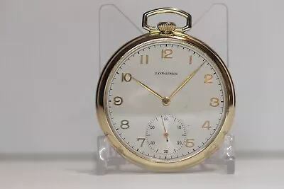 Longines Model 17L Pocket Watch 17 JEWEL Salesman Display Back 44.3mm Serviced • $385