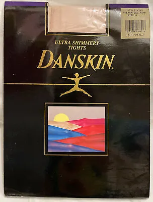 Vintage Danskin Ultra Shimmery Tights Sz A Theatrical Pink (P2) • $9.99