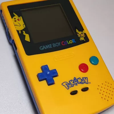 Game Boy Color Console Pokémon Pikachu Edition GBC Colour Pokemon - *MINT* • £79.99