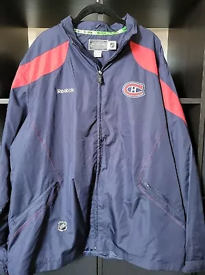 Montreal Canadians Reebok Windbreaker Size XL • $34.99