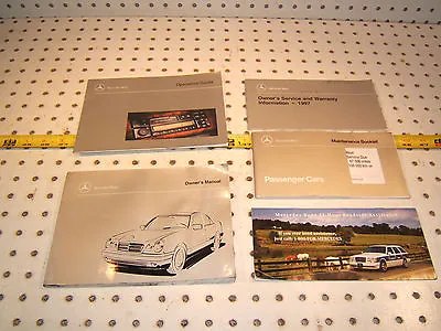 Mercedes 1997 W210 E320/E300D/E420 Owner's Manuals 1 Set Of 5 Booklets /No Case • $89