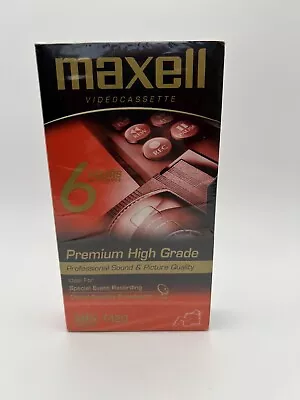 Maxwell Premium High Grade T-120 6 Hour Video Cassette VHS For Recording • $2.99