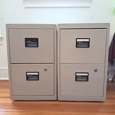 Fireproof Sentry Secure File Cabinet Storage Safe Key Lock 2 Drawer Home Office  • $250