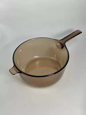 Vision Corning Ware USA Glass Stove Top Sauce Cook Pot 2.5L W/ Handle - No Lid • $29.11