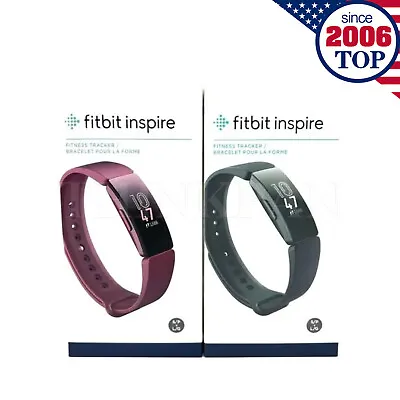 Fitbit Inspire Health And Fitness Tracker Activity Smartwatch Black & Red • $39.99