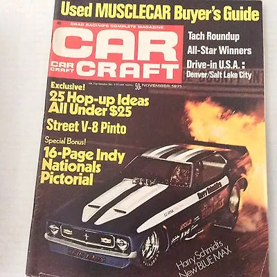 $10.04 • Buy Car Craft Magazine Street V-8 Pinto November 1971 NO ML 070517nonrh