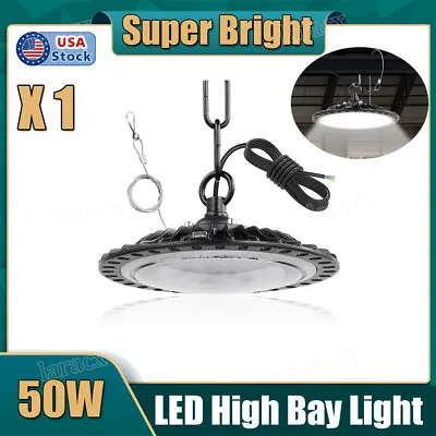 UFO LED High Bay Light 50W Industrial Commercial Factory Warehouse Area Lamp • $14.99