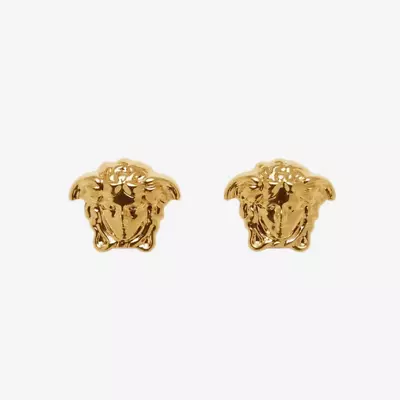 Versace Medusa Stud Earrings Gold / FEDEX • $189