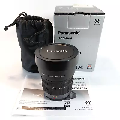 Panasonic Lumix 7-14mm F4 - Micro Four Thirds Lens Boxed • £345