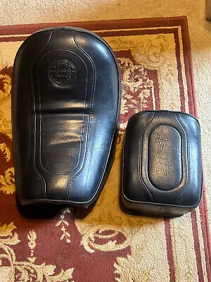 Original Harley-Davidson 82-94 FXR Embossed Seat + Pillion Pad 52134-87 52133-87 • $225