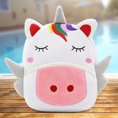  Children's Cartoon Animal Unicorn Reduced Plush Backpack Backpack Zoo Series • £14.99