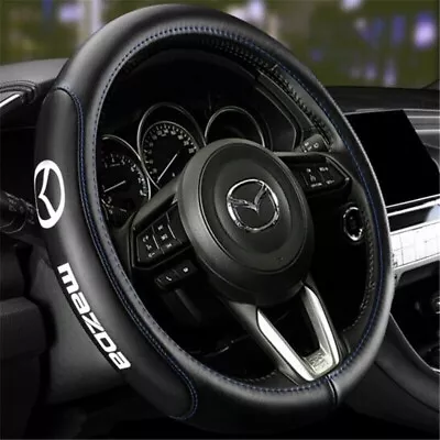 Brand New MAZDA Car Steering Wheel Cover PVC Leather 15'' Inches • $28.88