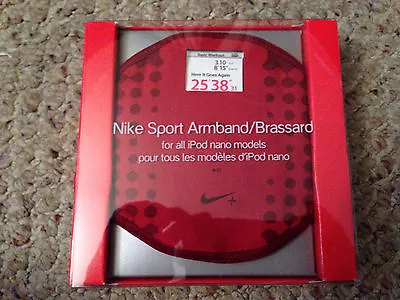 Nike+ Sport Armband Red With Window For 1st + 2nd Generation Apple IPod NANO • $5.95