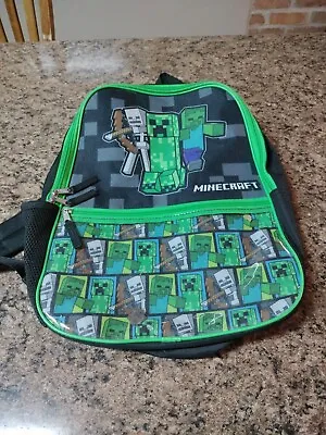 Kid's Minecraft School Bookbag Backpack Green  16  Boy's Girl's  • $6.99