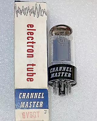 6V6GT Channel Master NOS Gray Plate/ Rect Get Vacuum Tube Japan TV-7D Test 111% • £19.25