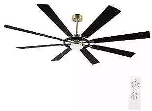 80  Ceiling Fan With Lights And Remote 80  (LED Light / 3 Downrods) Gold+Black • $460.49