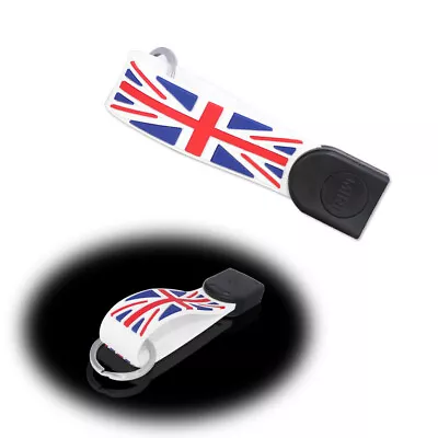 Red Union Jack UK Flag Keychain Soft Key Holder For MINI Cooper F55 F56 F60 • $8.99