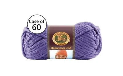 Lot Of 60 Lion Brand Yarn Hometown Bundle Yarn Minneapolis Purple • £347.45