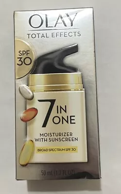 NEW Olay Total Effects 7-in-1 Moisturizer With Sunscreen SPF 30: 1.7 Oz Ex 04/25 • $19.77