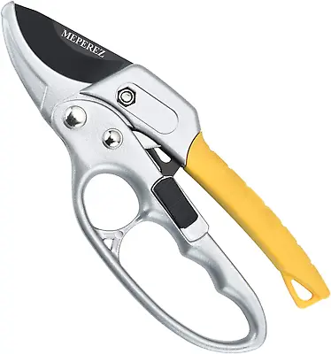 Premium German Ratcheting Pruning Shears Sharp Gardening Scissors Free Shiping • $35.99