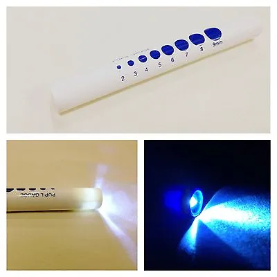 LED Nurse Medical Diagnosis Penlight With Pupil Gauge Pen Light US Seller • $5.99
