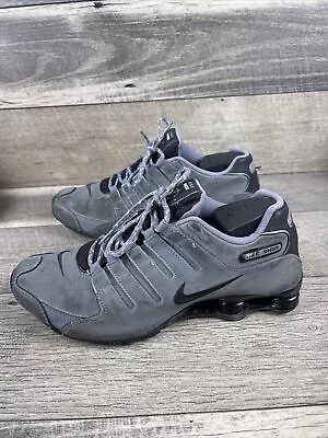 Nike Shox NZ Gray Leather Mens Running Shoes Sneakers 501524-011 Sz 11 M • $129.99