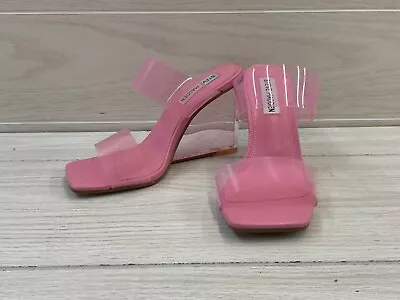 Steve Madden Isa Wedge Sandals Women's Size 6 M Pink MSRP $110 • $19.99