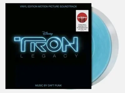 Daft Punk Tron Legacy Soundtrack OST LP Clear/Blue Colored Vinyl Split Seam • $39.99