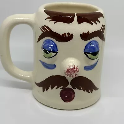 Pfaltzgraff Vintage Sleepy Sam  Muggsy  3D Face Pottery Mug Designed By Jessop • $19.99