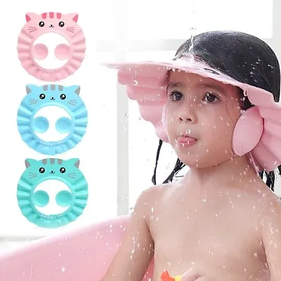 £3.59 • Buy Baby Adjustable Shower Cap Hair Wash Hat Baby Children Kids Shampoo Shield Bath
