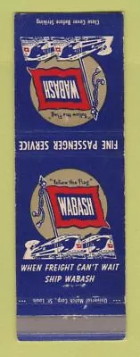 Matchbook Cover - Wabash Railroad • $3.99