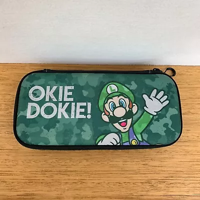 ☘️ PDP Nintendo Switch Luigi Okie Dokie Green Cameo Camouflage Carry Case Cover • $35