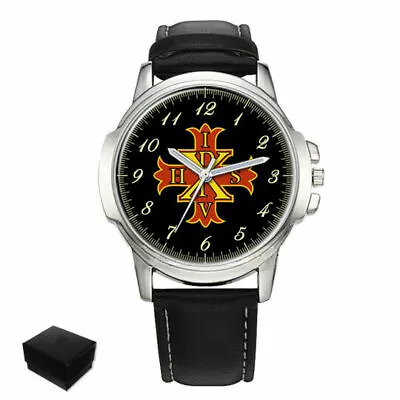 Red Cross Of Constantine Masonic Gents Mens Wrist Watch  Gift Engraving • £30.95