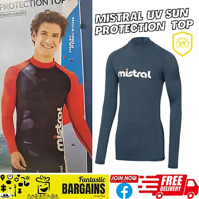 £9.99 • Buy Mens Mistral UV Protection Top Watersports Beach Activity Holiday Pool Swim Top