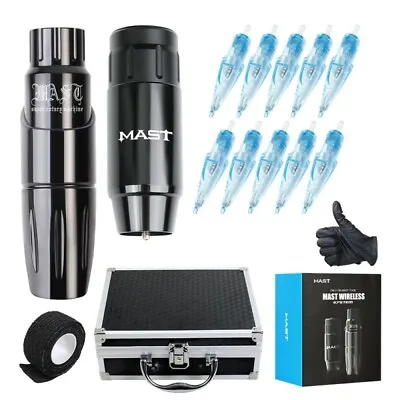 $189.95 • Buy Mast Tour Rotary Pen Machine Kit With Wireless Battery Power Supply Needles Case