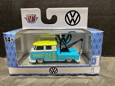 1/64 M2 1960 Volkswagen Vw Double Cab Tow Truck Usa Model Blue • $9