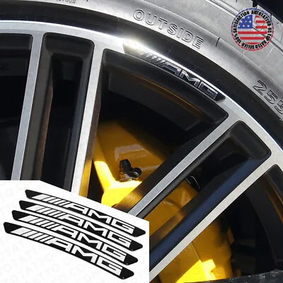 4x Mercedes AMG Edition Sport Wheels Badge 3D Sticker Logo Emblem Decoration • $12.99