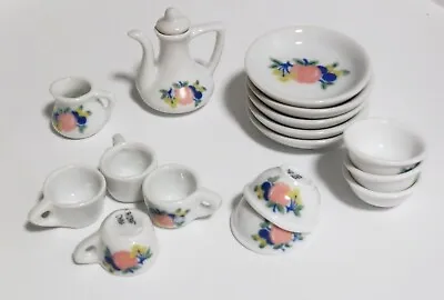 Vintage Miniature Yuri Craft China Tea Set 16 Piece Set • $10