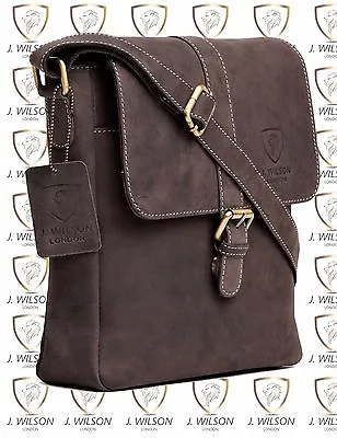 Mens Leather Shoulder Bag Designer Ladies Cross Body Work Messenger Travel Case • £22.22